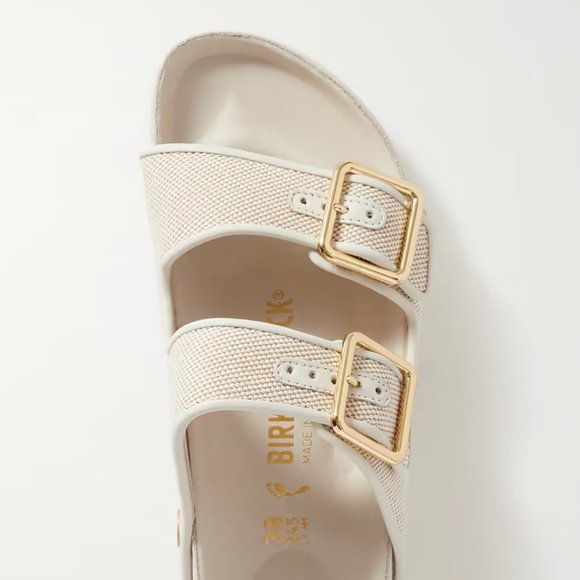 Birkenstock 1774 - Arizona leather-trimmed canvas sandals 40 - Picture 1 of 4